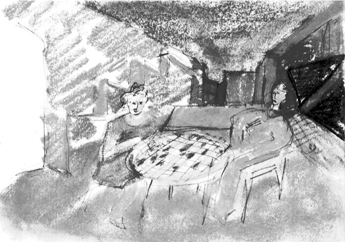 ボナールの“丸テーブルを囲んで”