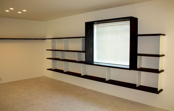 鉄と木のシェルフ