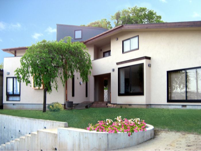 2世帯のファサード